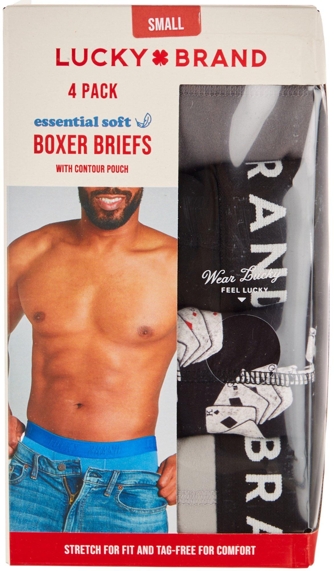 Men's 4 Pk Boxer Briefs