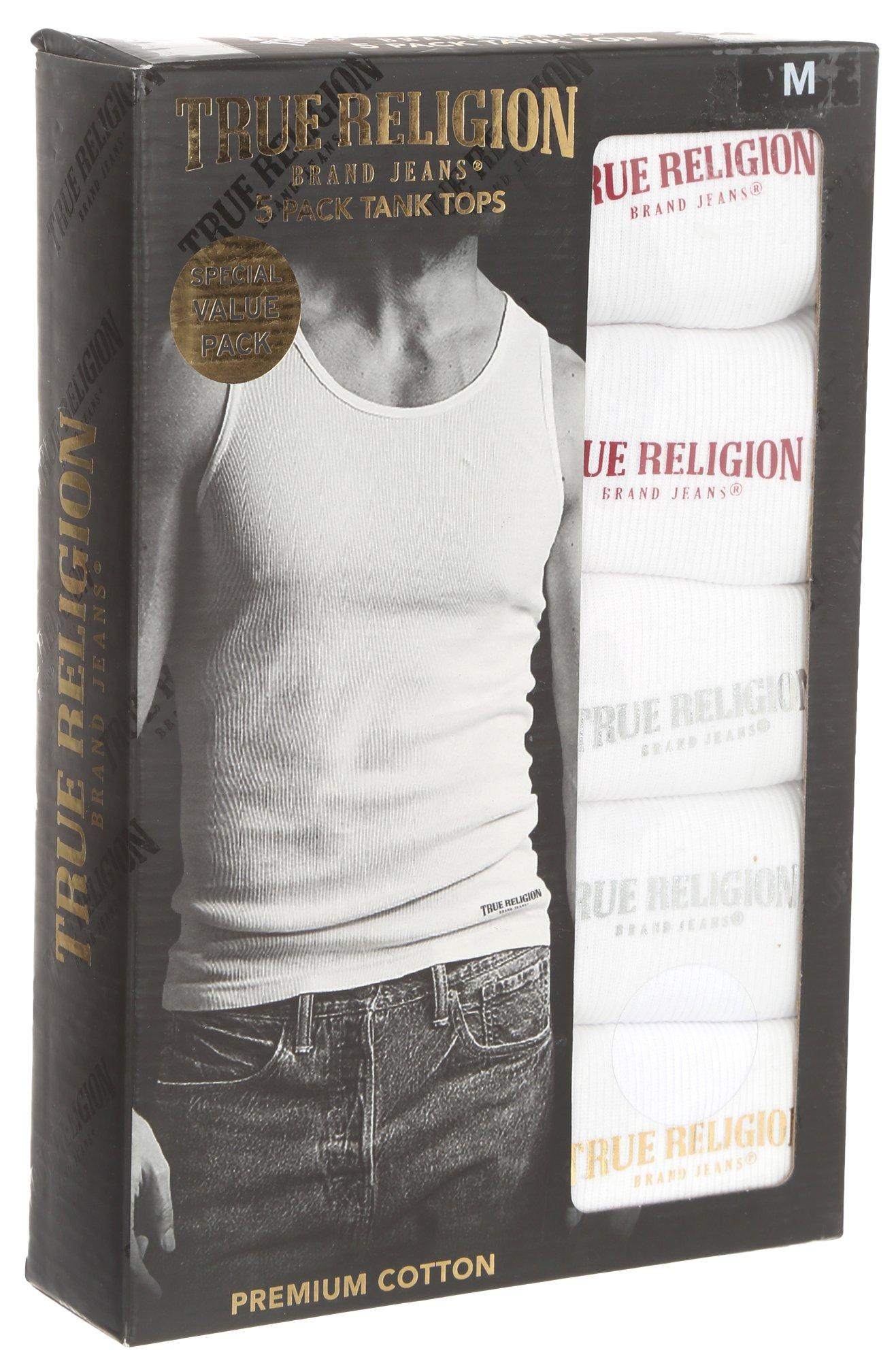 True Religion Cotton Stretch Mens Boxer Briefs, Mens Underwear Pack of 5
