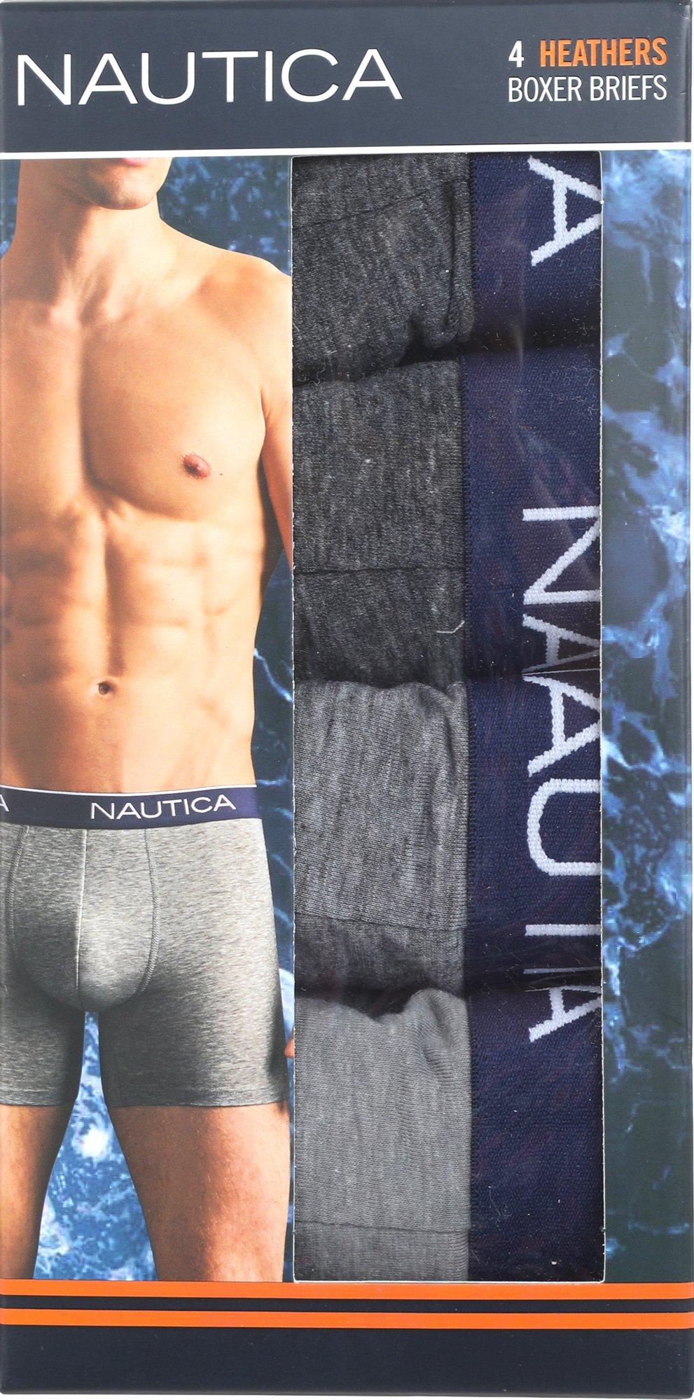  Nautica Mens Cotton Woven 3 Pack Boxer