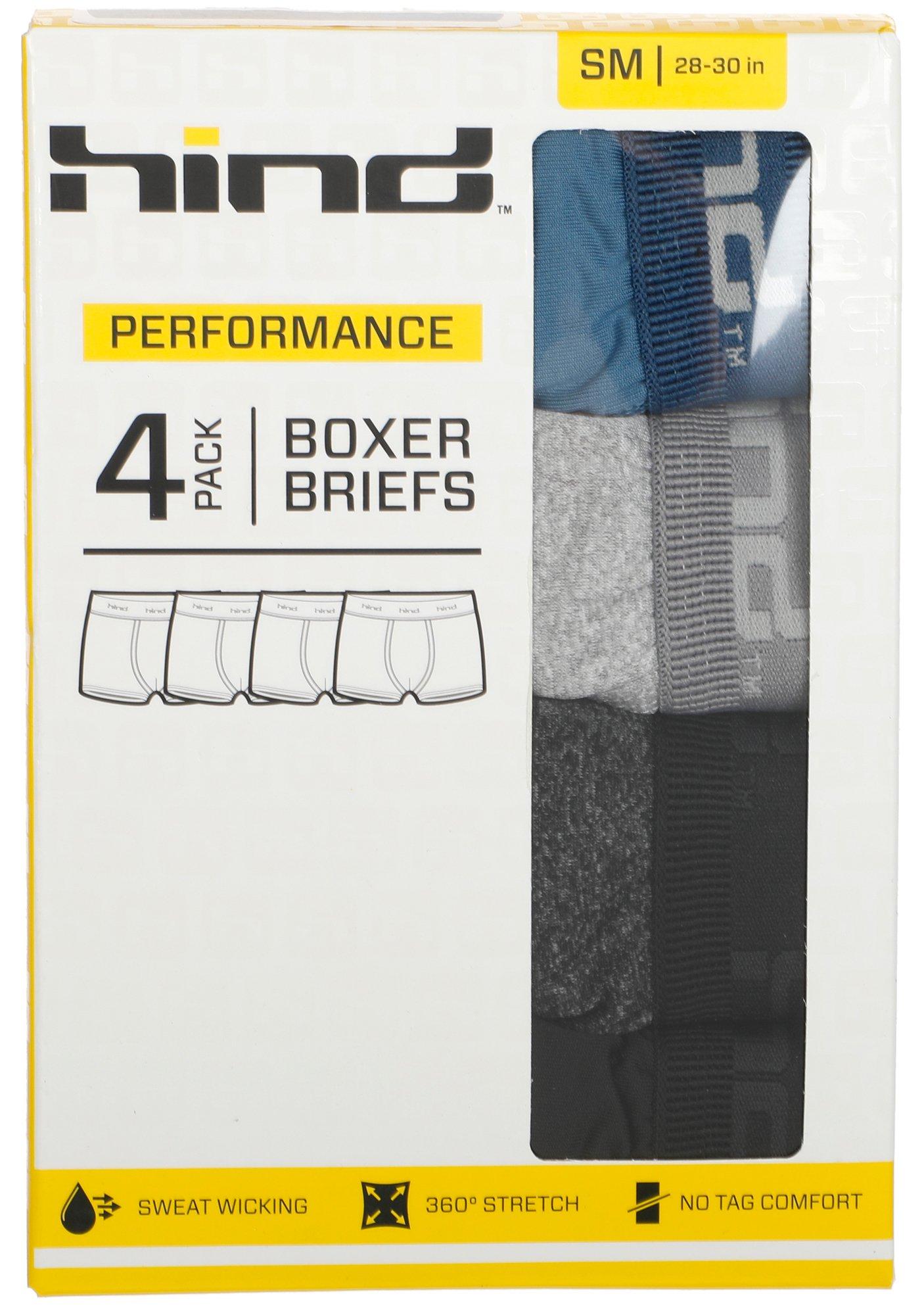 Men's 4 Pk Boxer Briefs