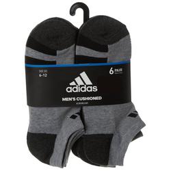 Men's 6 Pk Cushioned Ankle Socks - Grey/Black