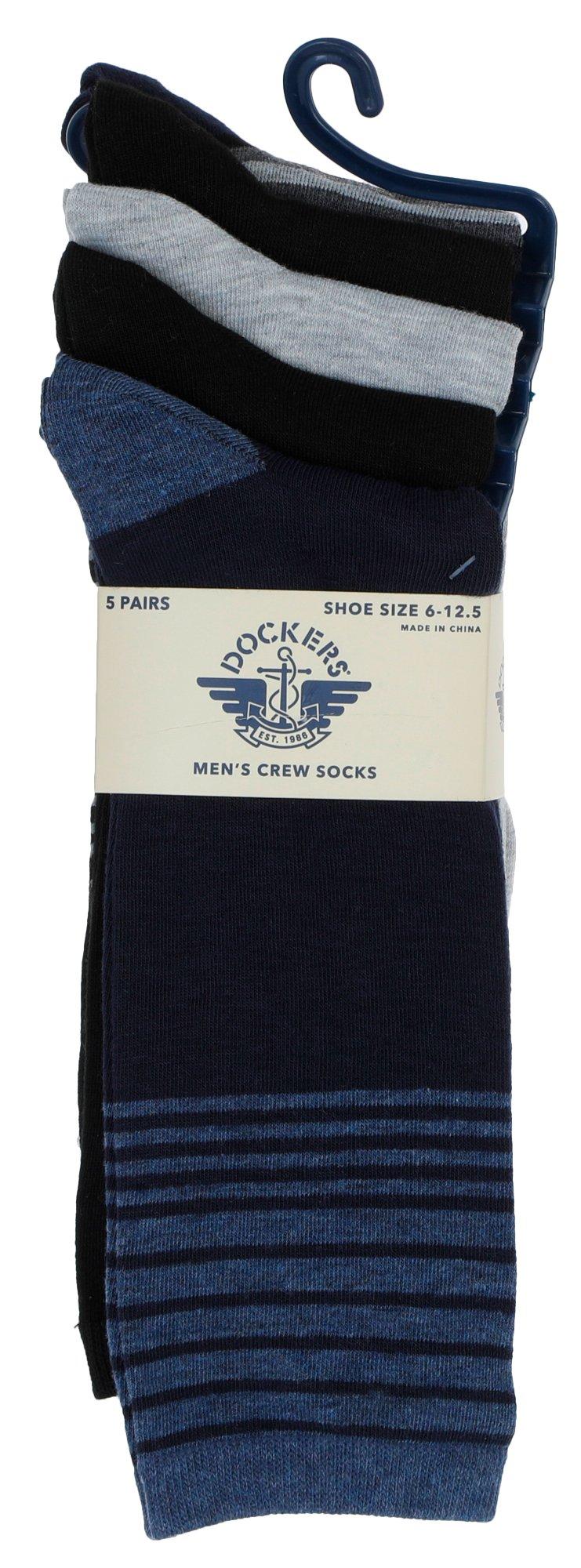 Men's 5 Pk Crew Cut Socks