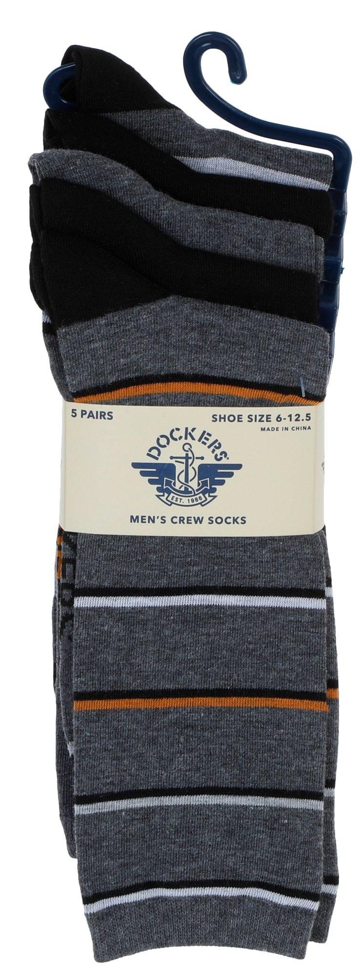 Men's 5 Pk Crew Cut Socks