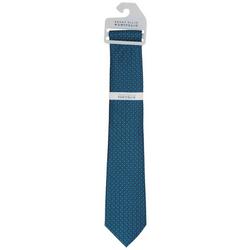 Blue Spotted Pattern Neck Tie