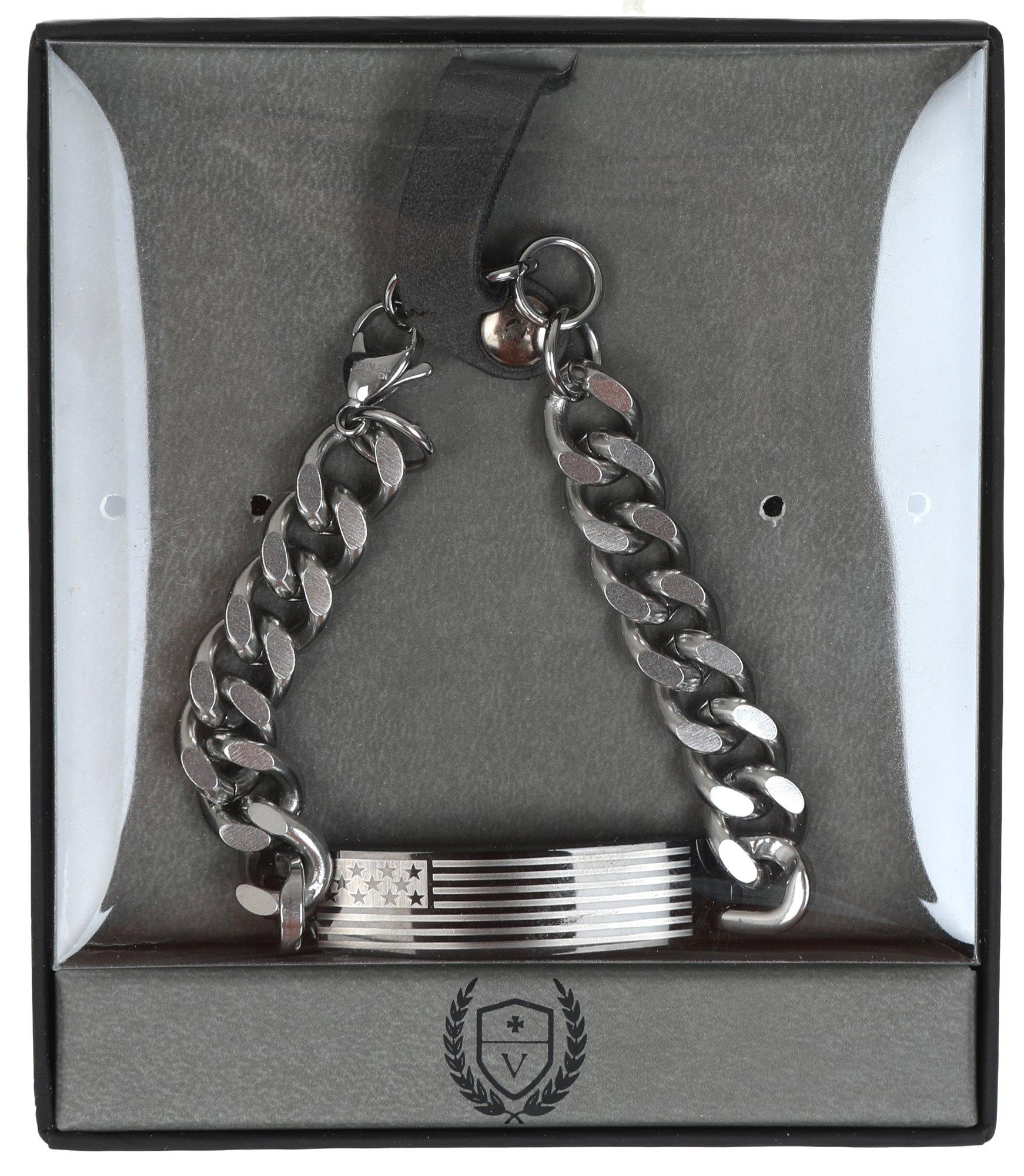 Men's Stainless Steel Americana Bracelet