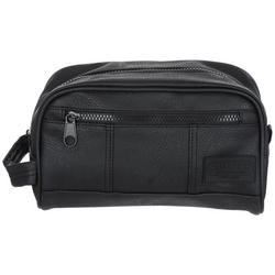 Faux Leather Toiletry Bag