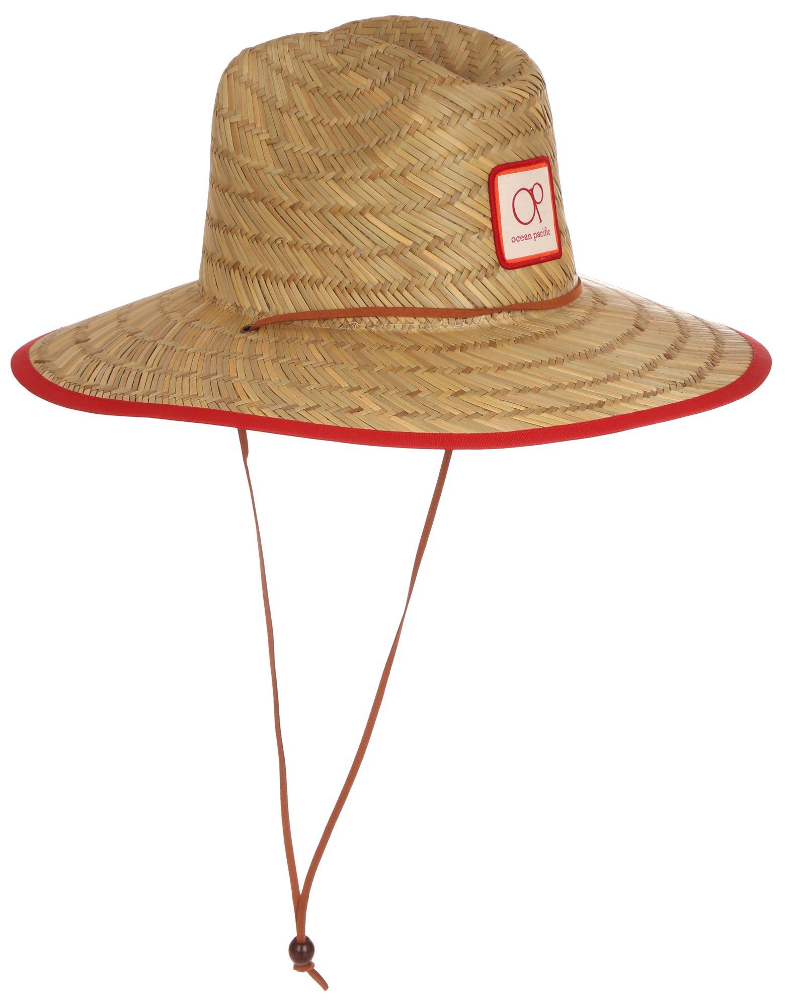 Men's Woven Straw Wide Brim Sun Hat