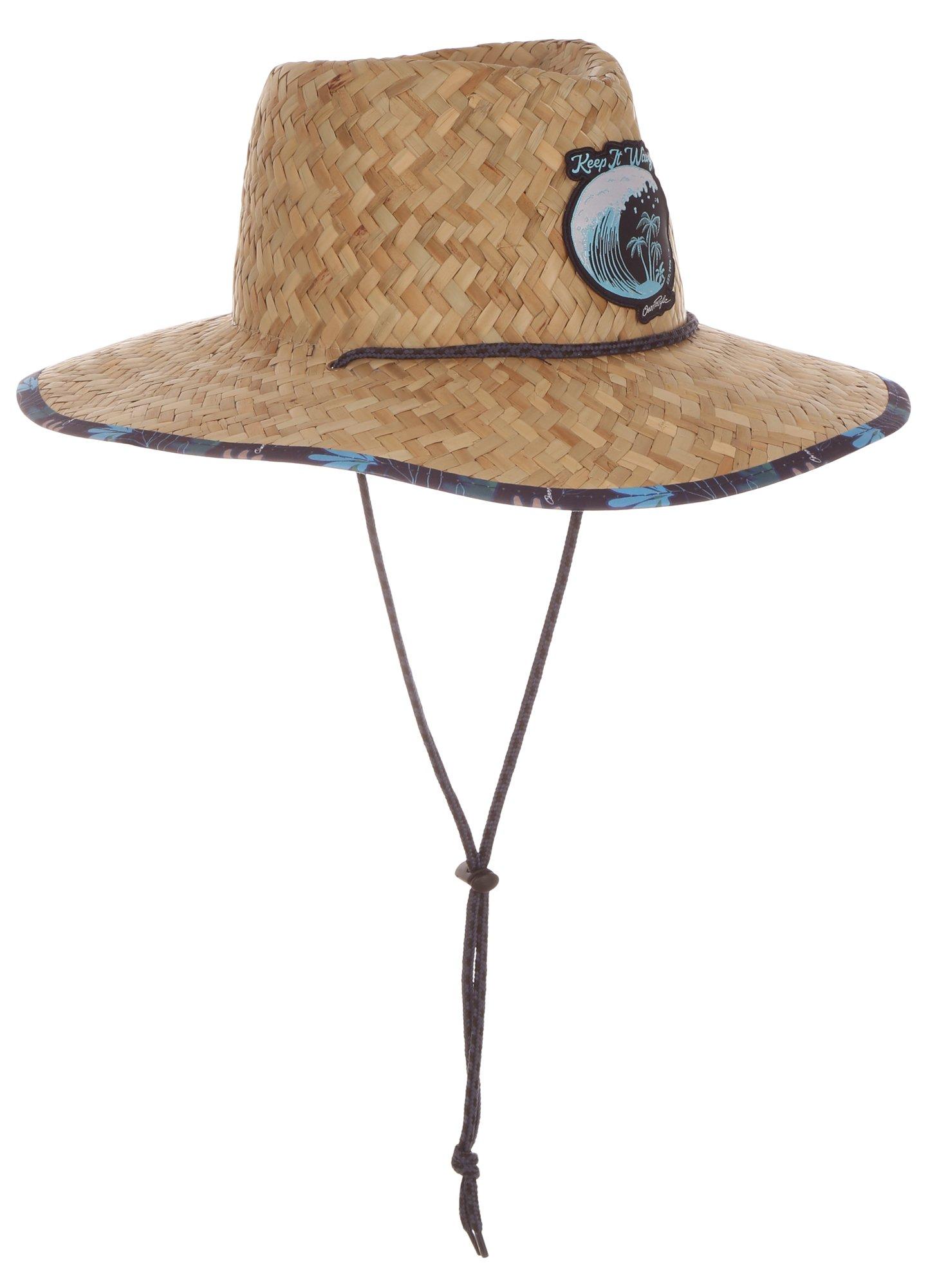 Men's Straw Wide Brim Hat