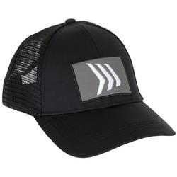 Mesh Back Snapback Hat - Black