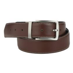 Men's Faux Leather Reversable Belt - Black/Brown