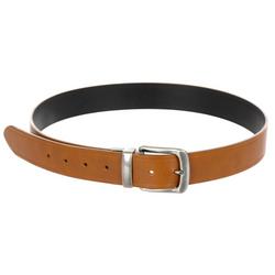 Men's Reversible Faux Leather Belt- Black/Brown