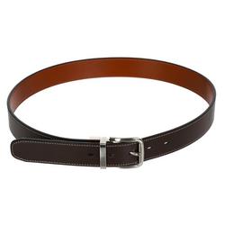 Men's Reversible Faux Leather Belt - Brown