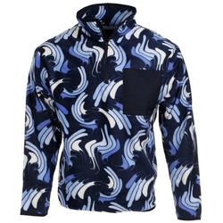 Men's Fleece Graphic Pull Over - Blue
