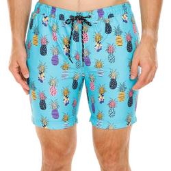 Men's Pineapple Swim Shorts - Multi