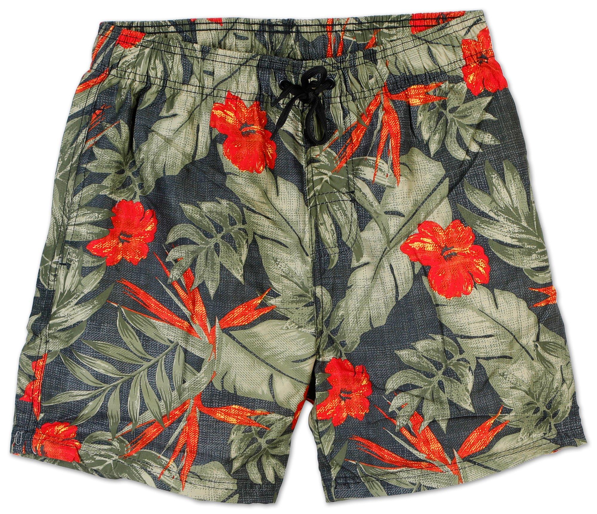 Men's Floral Print Swim Shorts