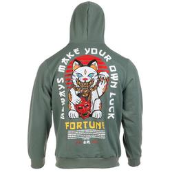 Men's Make your Own Luck Graphic Hoodie - Green