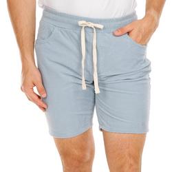 Men's Solid Knit Shorts - Blue