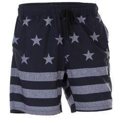 Men's Americana Print Swim Shorts