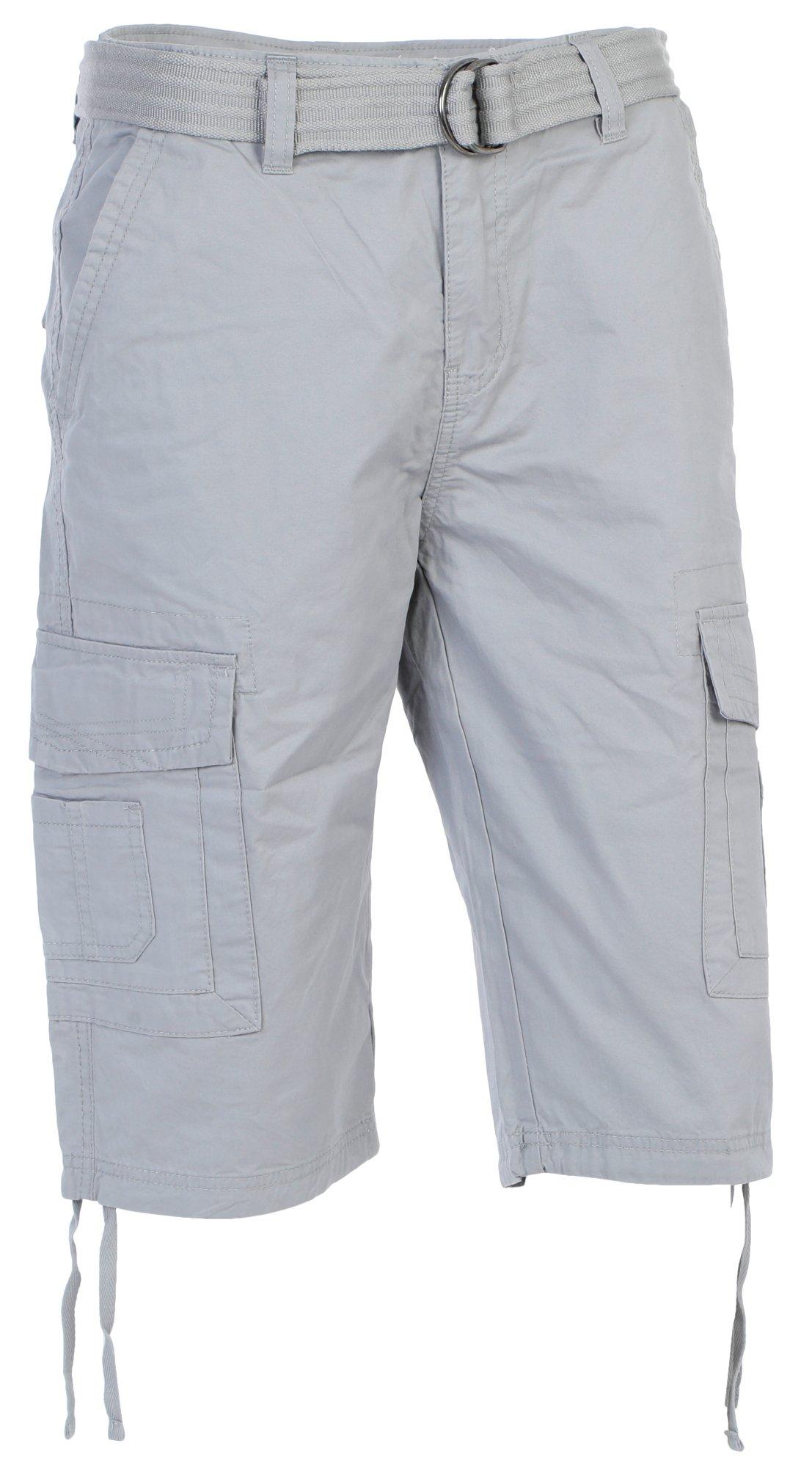 Men's Solid Cargo Shorts