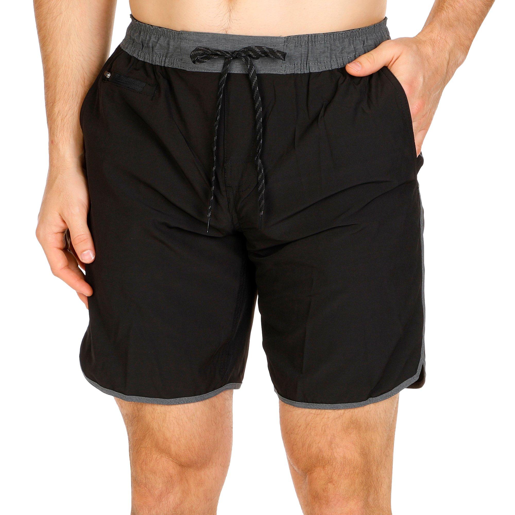 Men's Solid Swim Shorts