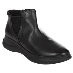 Women's Faux Leather Boots - Black