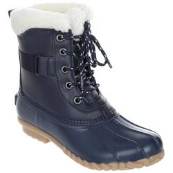 Women's Sherpa Lined Lace Up Duck Boots
