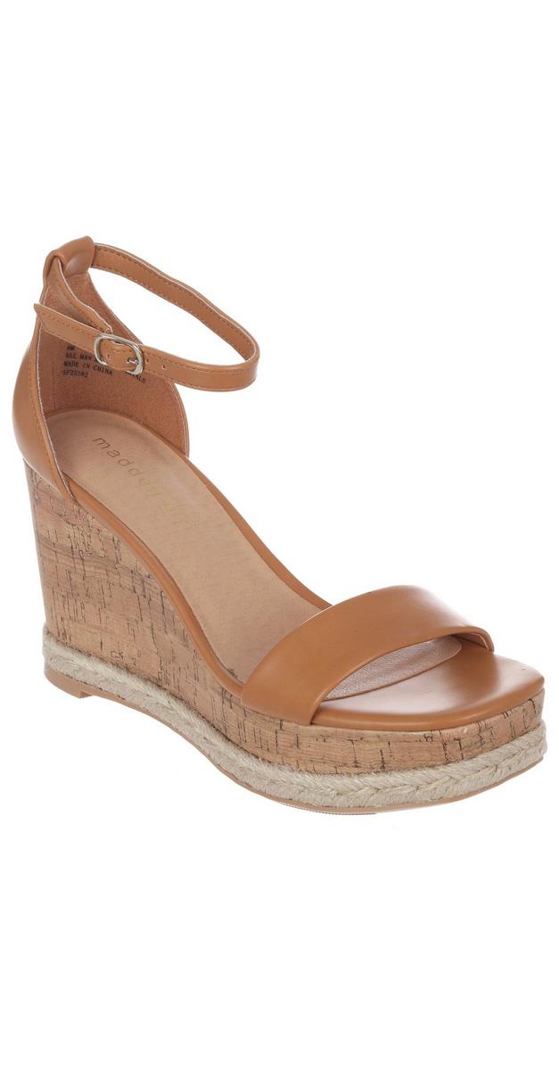 Women's Cork Wedge Sandals - Tan 