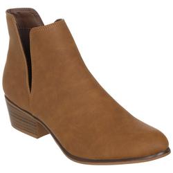 Women's Faux Suede Booties - Taupe