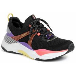 Women's Athletic Running Sneakers - Black Multi