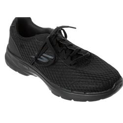 Women's Solid Knit Athletic Sneakers - Black