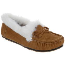 Women's faux Fur-Lined Bow Moccasins