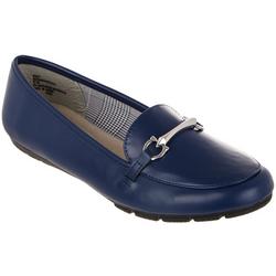 Women's Solid Faux Leather Loafers