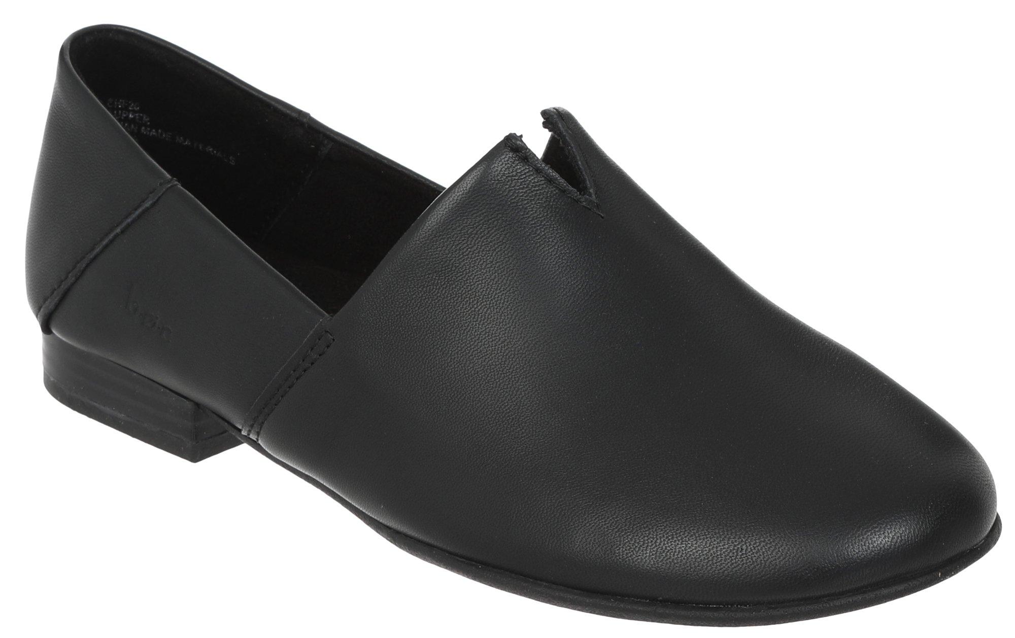 Women's Suree Genuine Leather Slip Ons - Black