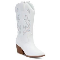 Women's Solid Cowgirl Boots