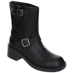 Women's Pebble Leather Midi Boots