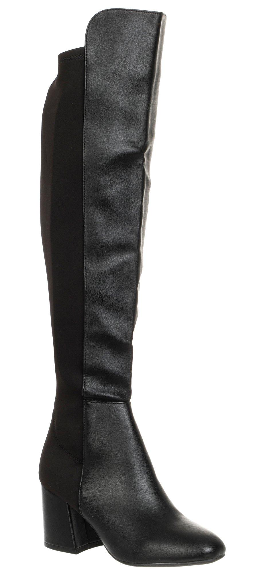 Women's Faux Leather Thigh High Boots