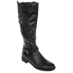 Women's Faux Leather Tall Equestrian Boots