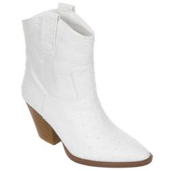 Women's Studded River Ankle Boots - Ivory