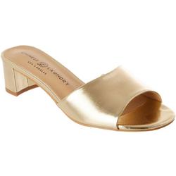Women's Gold Wedge Sandals