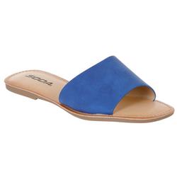 Women's Airway Solid Slide Sandals - Colbalt