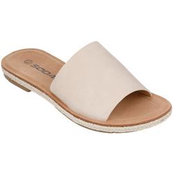 Women's Exotic Slide Sandals - White