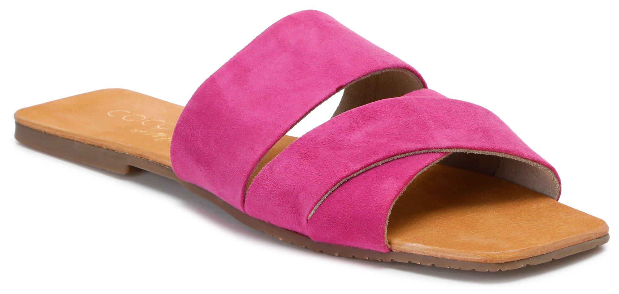 Women's Faux Suede Slide Sandals