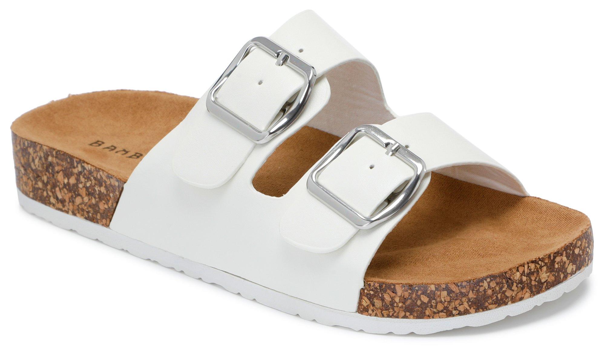 Women's Champion Double Band Footbed Slides