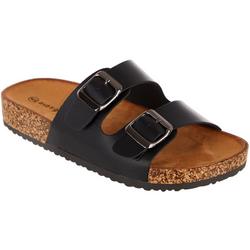 Women's Double Band Footbed Slides
