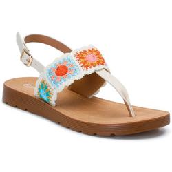 Women's Embroidered Flat Sandals