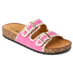 Women's Fuchsia Slide Sandals