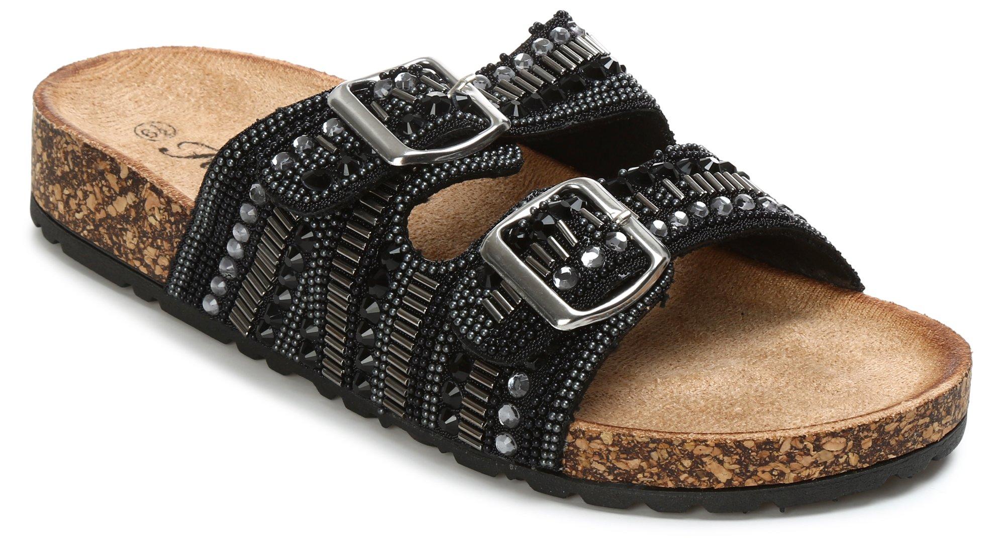 Women's Studded Footbed Sandals