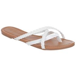 Women's Braided Multi-Strap Sandals - White