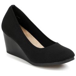 Women's Solid Knit Wedges