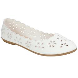 Women's Scalloped Floral Flats